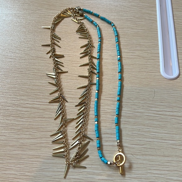 Jenny Bird turquoise palm rope necklace - Picture 4 of 7